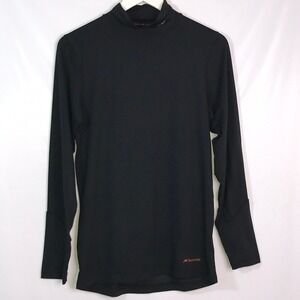 Terramar‎ Climasee Women's Black Mock Neck Long Sleeve Base Layer Top Size S/P
